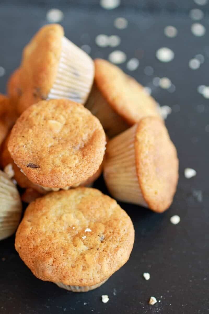 Chocolate Chip Cookie Banana Muffins-3