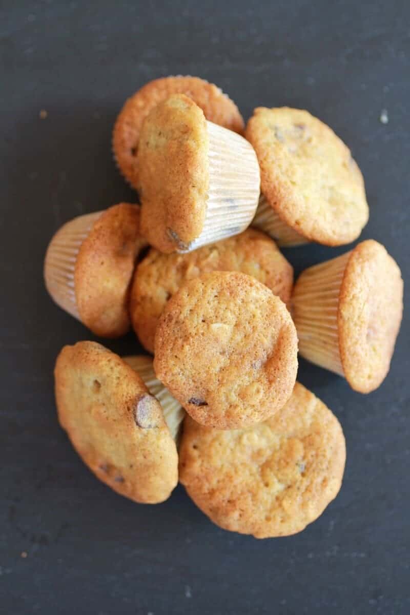 Chocolate Chip Cookie Banana Muffins-4