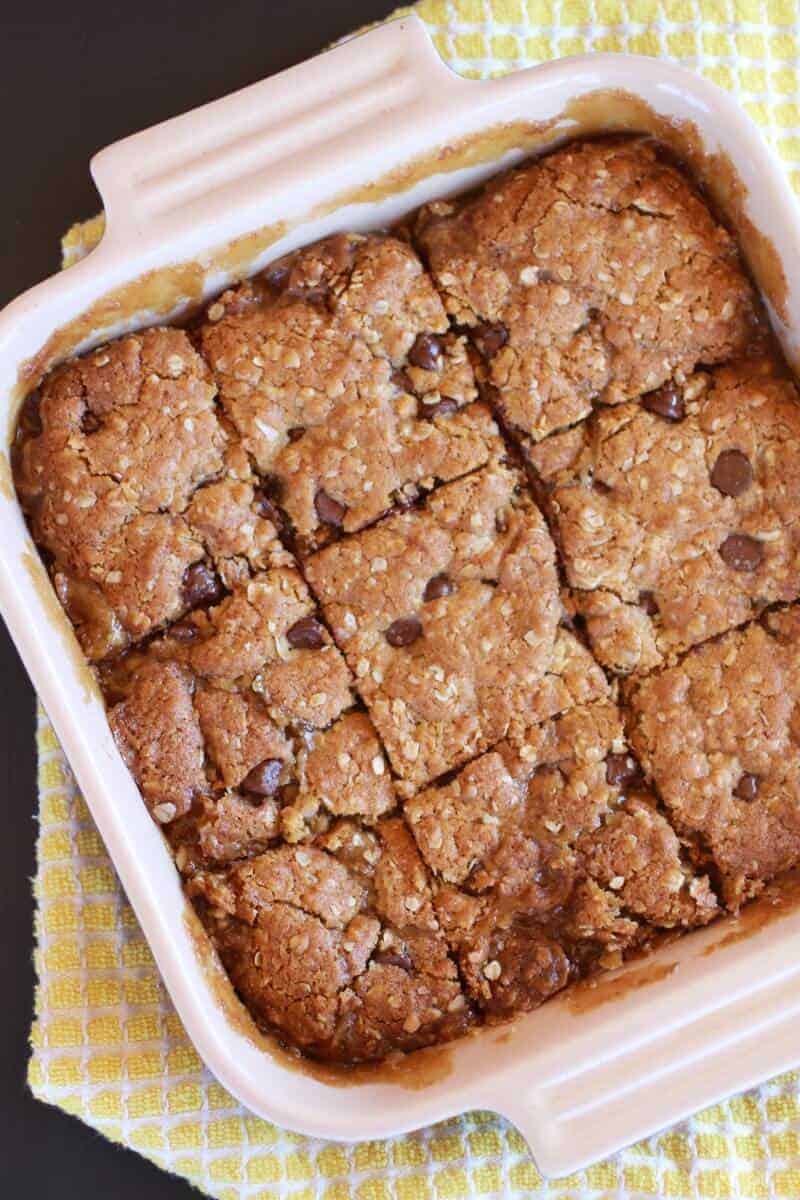 Oatmeal Chocolate Caramel Bars-7