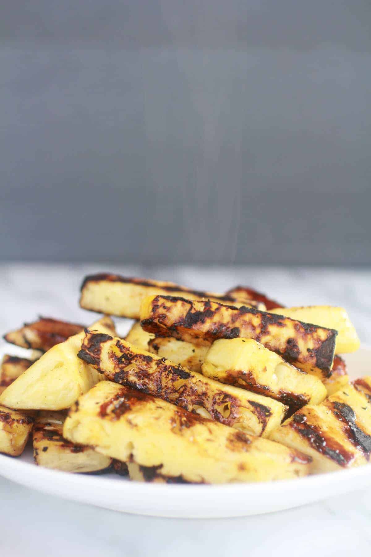 Asian Grilled Salmon Pineapple and Rice Lettuce Wraps-3