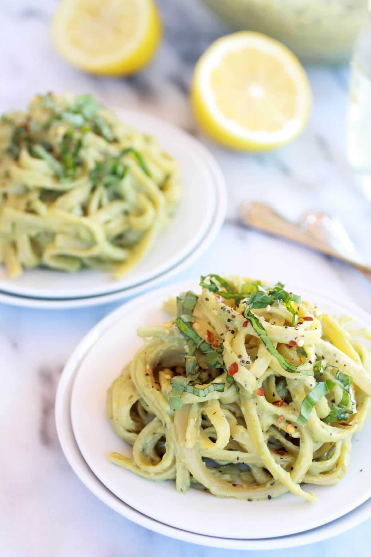 Creamy Avocado and Gouda Cheese Pasta