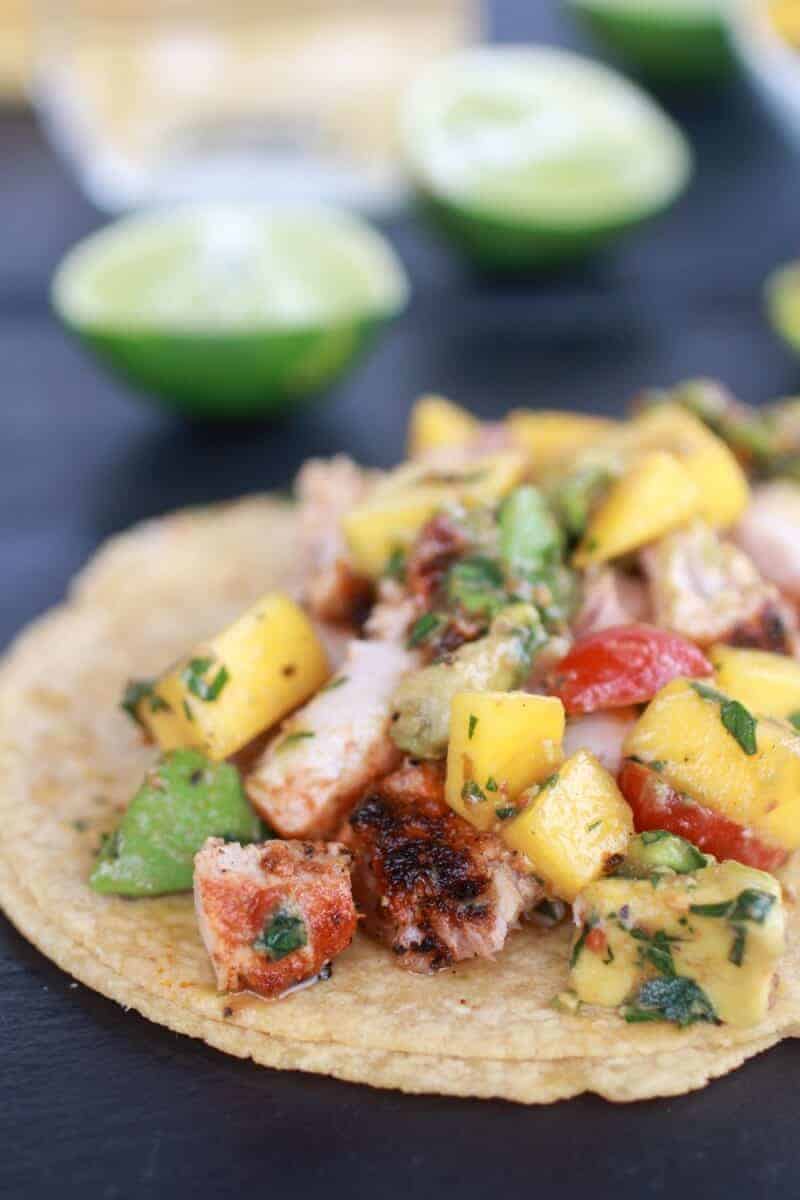 Mahi Mahi Fish Tacos with Chipotle Mango Salsa-6