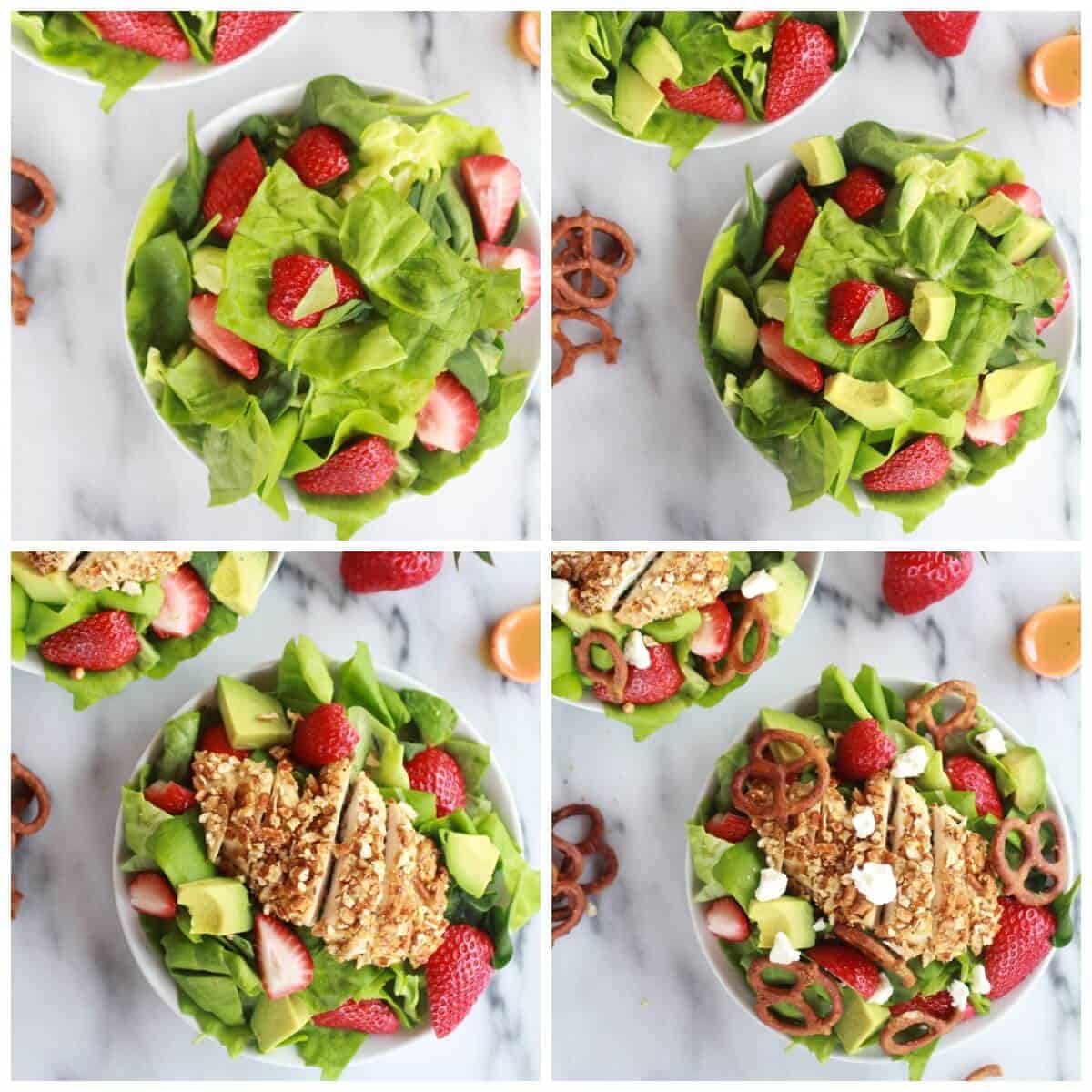 Honey Mustard Pretzel Crusted Chicken Salad with Spicy Honey Mustard Dressing 7