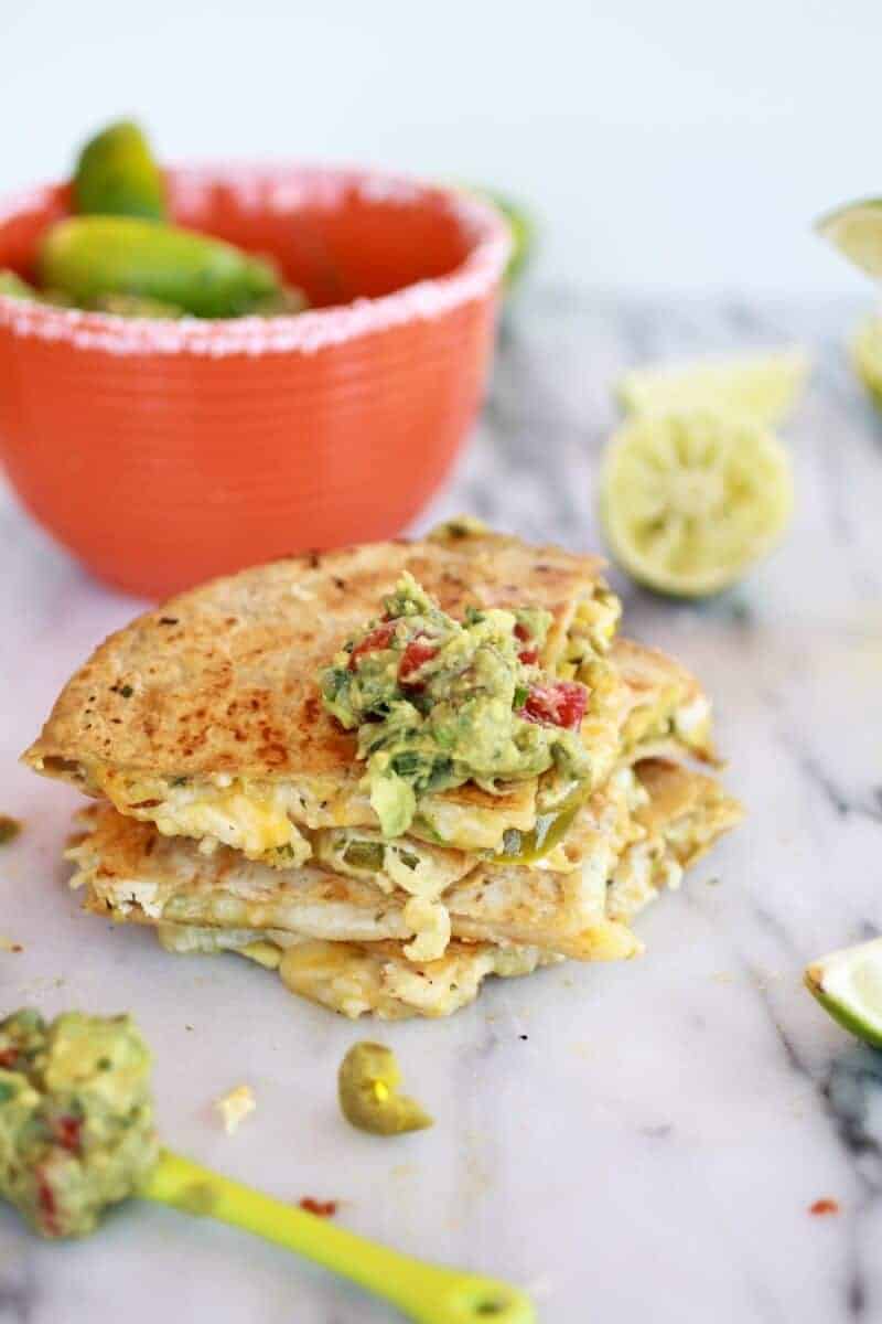 Margarita Chicken Quesadilla with Margarita Guacamole https://fett-weg.today/