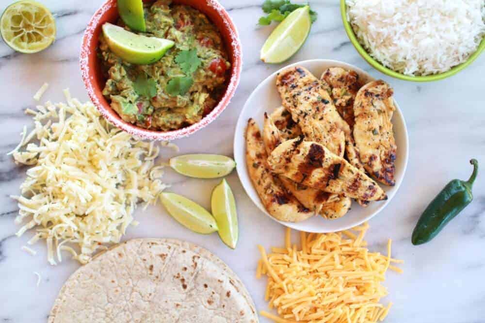 Margarita Chicken Quesadilla with Margarita Guacamole https://fett-weg.today/