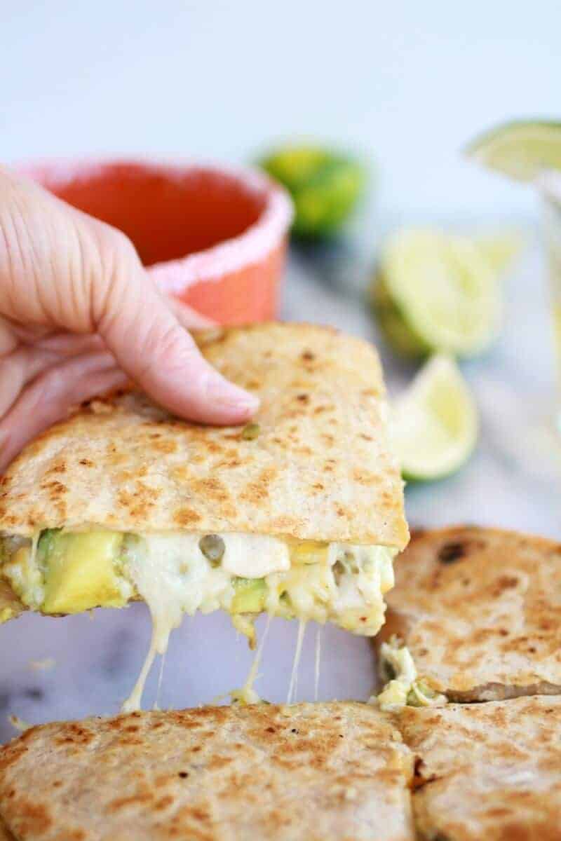Margarita Chicken Quesadilla with Margarita Guacamole https://fett-weg.today/