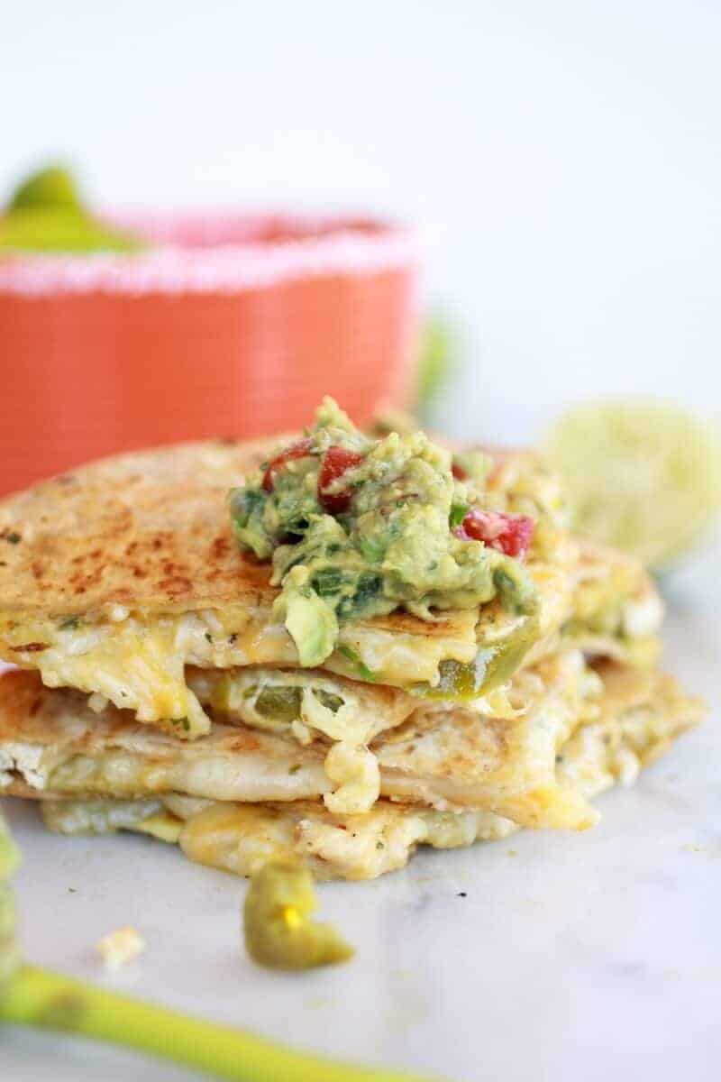 Margarita Chicken Quesadilla with Margarita Guacamole https://fett-weg.today/