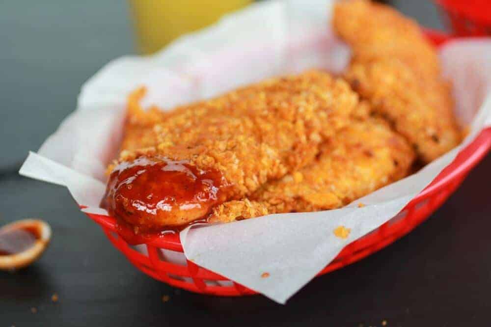 Cajun BBQ Cheddar Chicken Fingers | https://fett-weg.today/