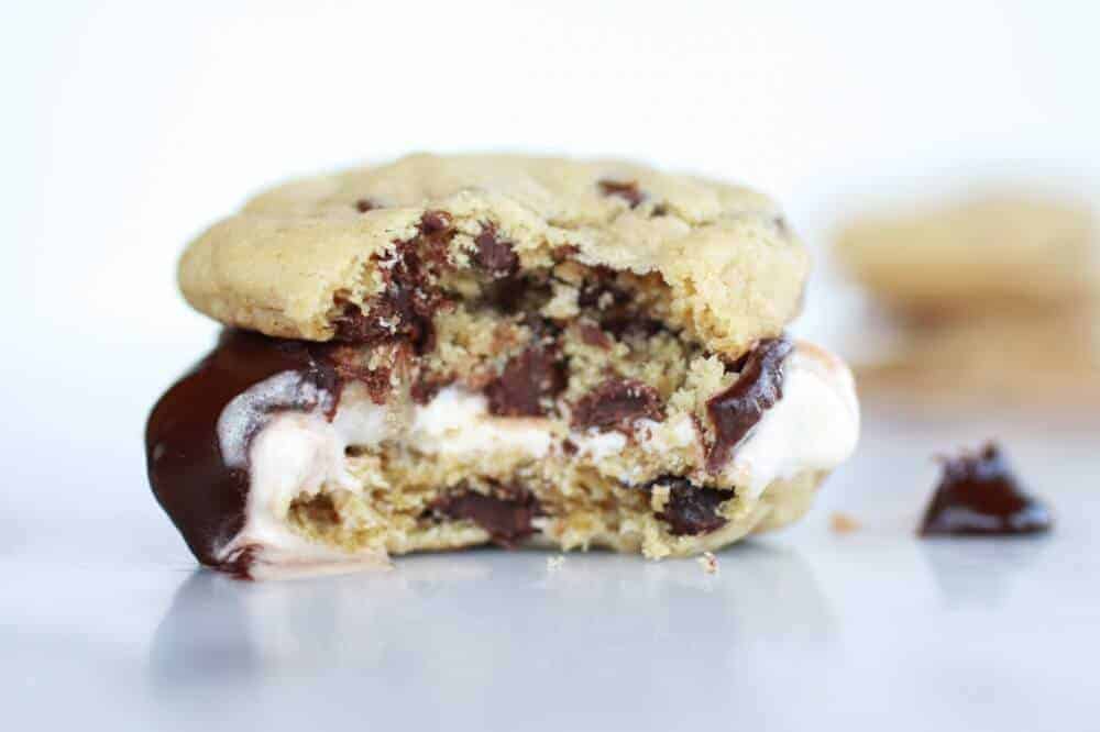 Hot Fudge Chocolate Chip Cookie Cookie Dough Ice Cream Sandwich | https://fett-weg.today/
