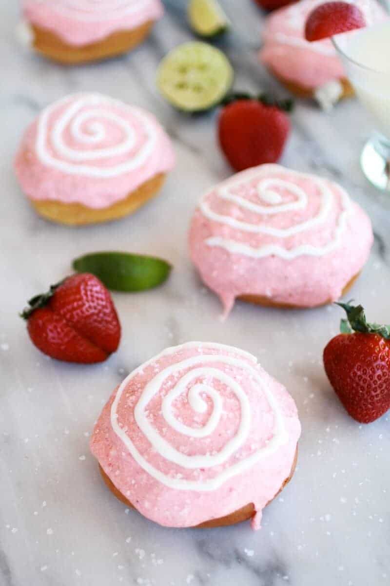 Strawberry Margarita Cream Filled Donuts | https://fett-weg.today/