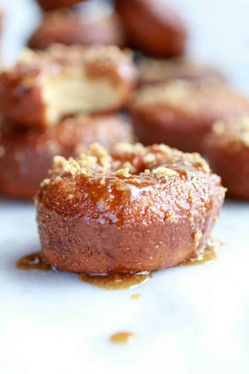 MIni Brown Sugar Glazed Graham Cracker Doughnuts | halfbakedharvest.com