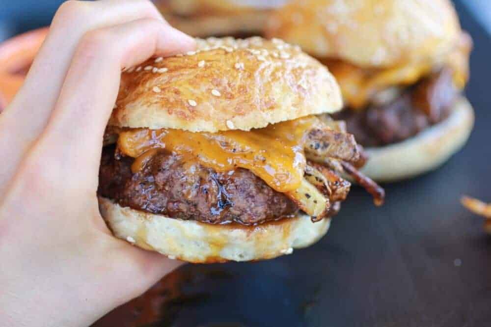 French Fry Bourbon Burgers | halfbakedharvest.com