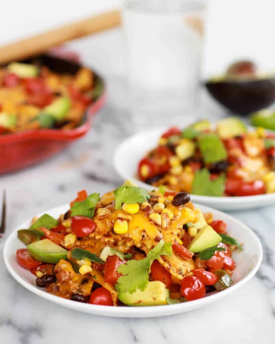 Quick + Easy Southwest Ravioli Skillet Pasta | halfbakedharvest.com