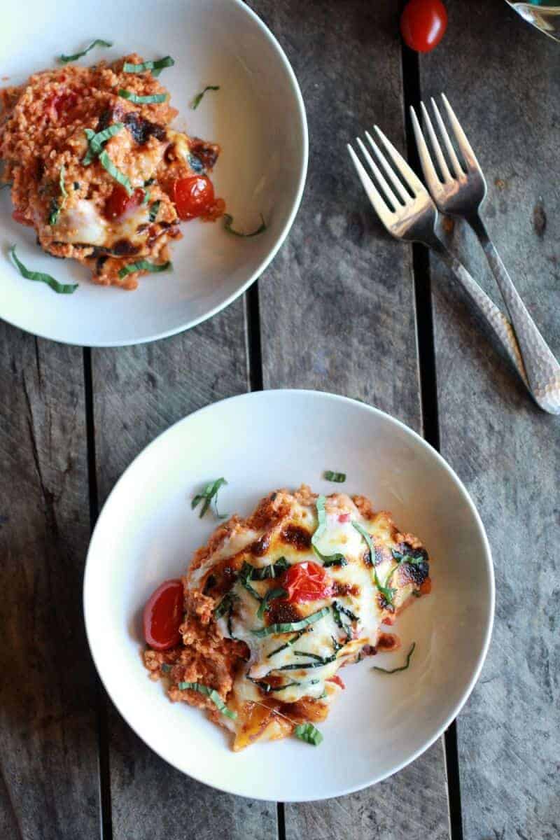 Creamy Caprese Quinoa Bake | halfbakedharvest.com/