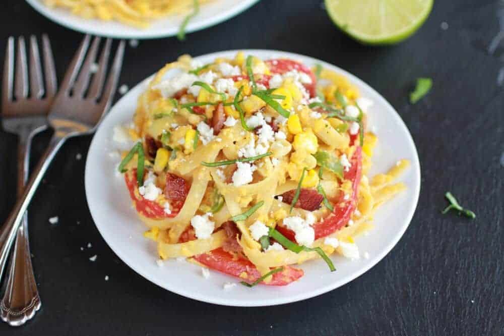 Summer Grilled Mexican Street Corn Fettuccine | halfbakedharvest.com