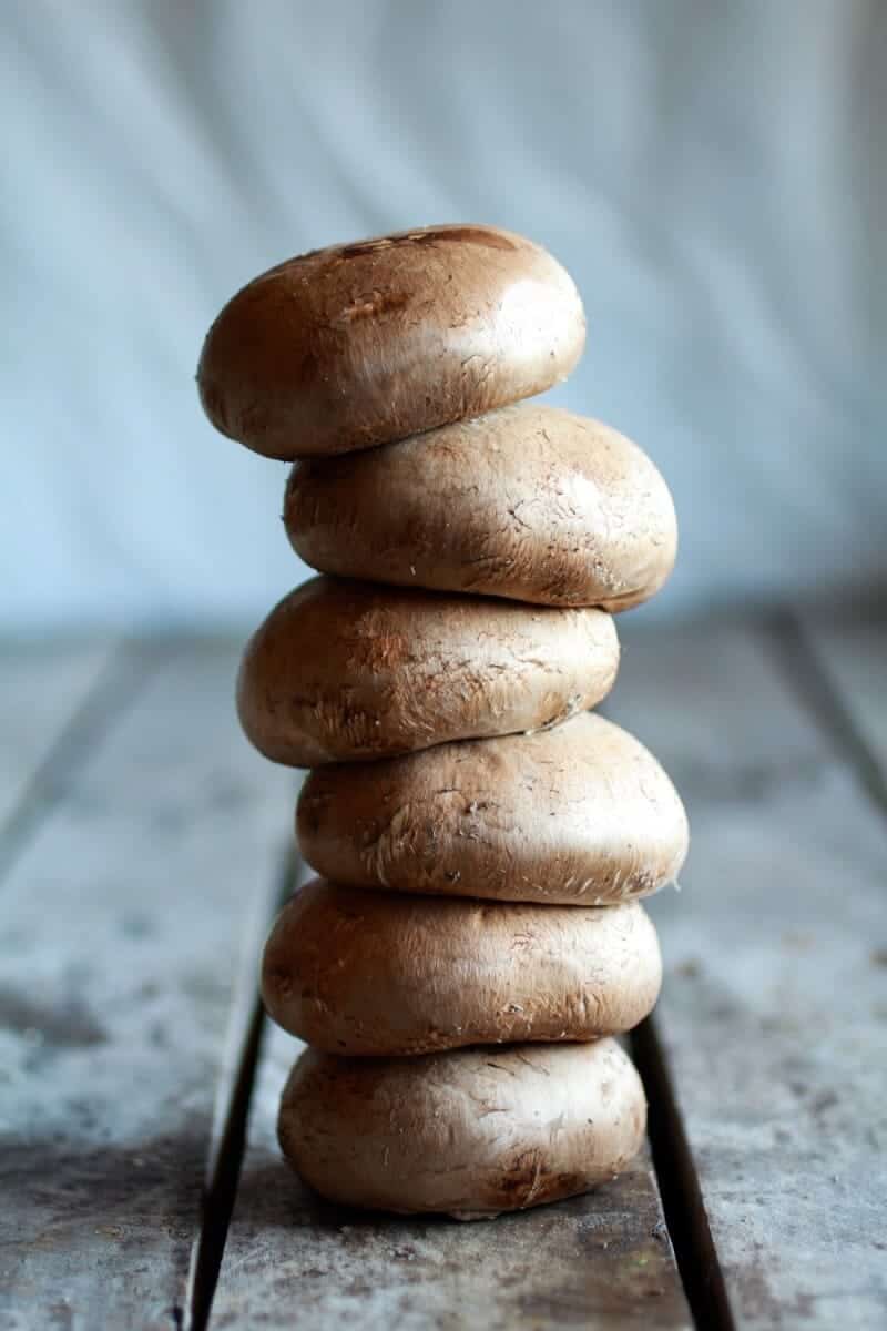 Blue Cheese Guacamole Stuffed Mushrooms with Buffalo Sauce | halfbakedharvest.com