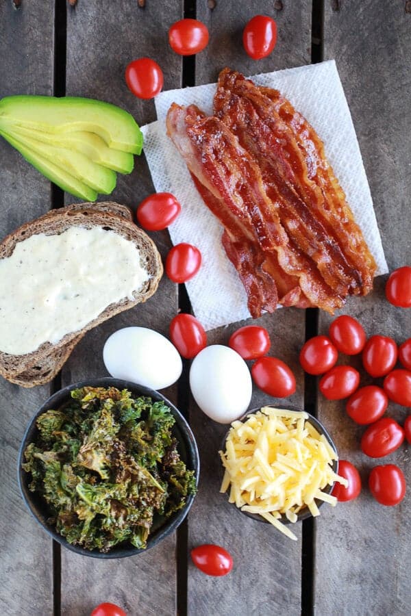 Crispy Kale BLT Croque Madame with Smoked Gouda + Avocado | halfbakedharvest.com