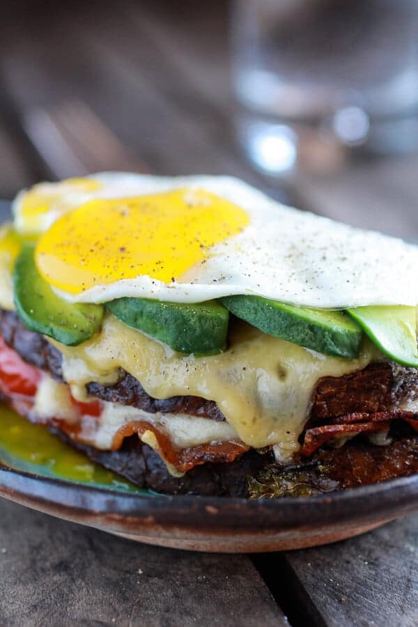 Crispy Kale BLT Croque Madame with Smoked Gouda + Avocado | halfbakedharvest.com