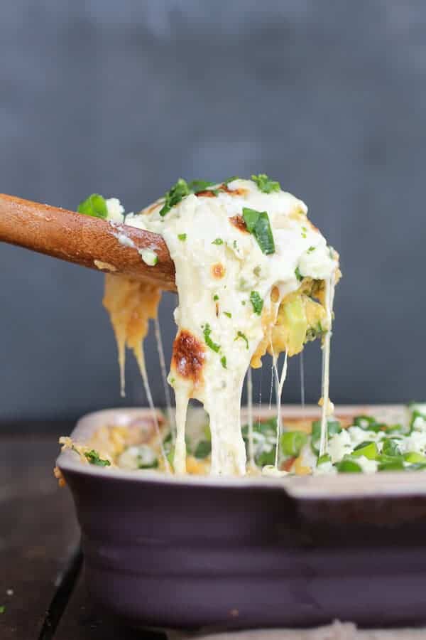 Easy Creamy Buffalo Chicken Quinoa Bake | halfbakedharvest.com