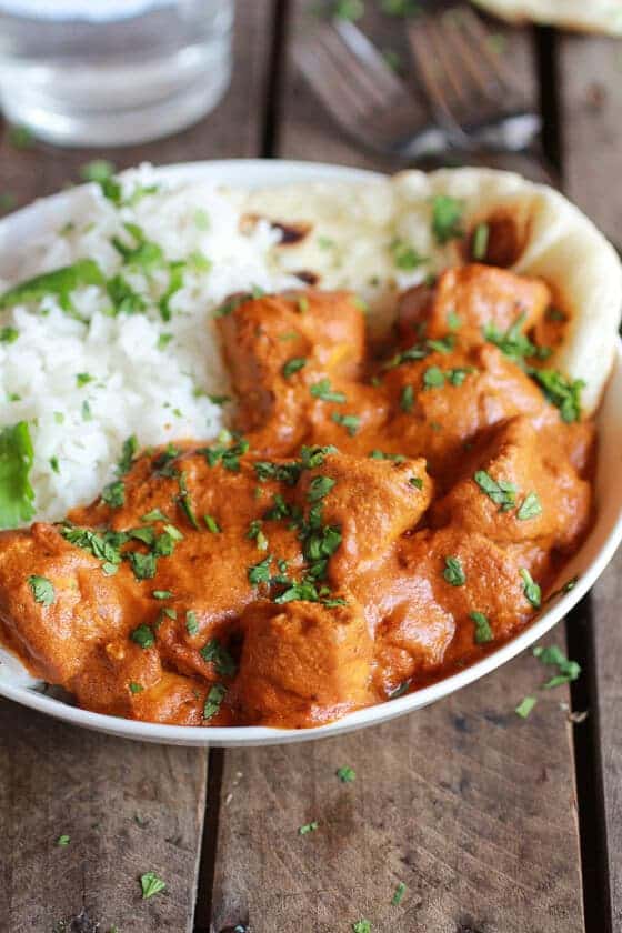 Easy Healthier Crockpot Butter Chicken | halfbakedharvest.com