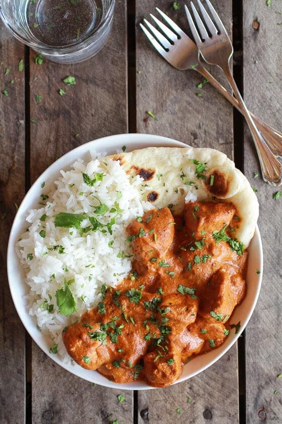 Easy Healthier Crockpot Butter Chicken | halfbakedharvest.com
