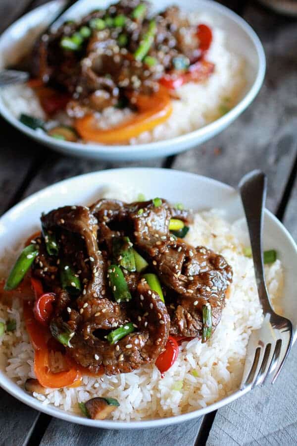 30 Minute Korean Beef + Toasted Sesame Rice | halfbakedharvest.com