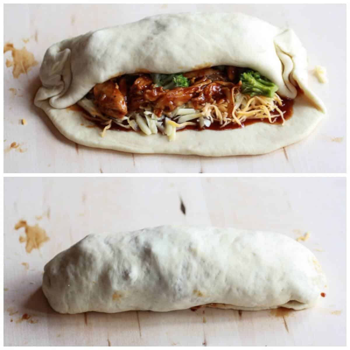 Caramelized Onion and BBQ Chicken Strombolis | halfbakedharvest.com
