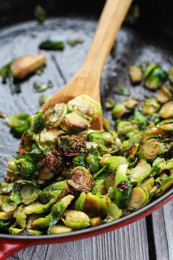 Caramelized Brussels Sprouts and Bacon Fettuccine Alfredo | halfbakedharvest.com