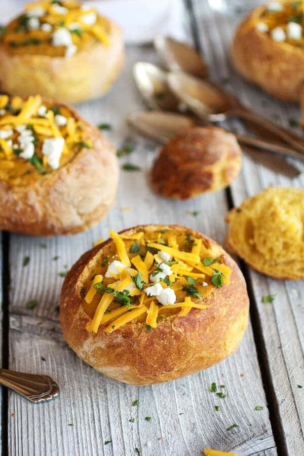 Curried Butternut Squash Broccoli Cheddar and Goat Cheese Soup | halfbakedharvest.com