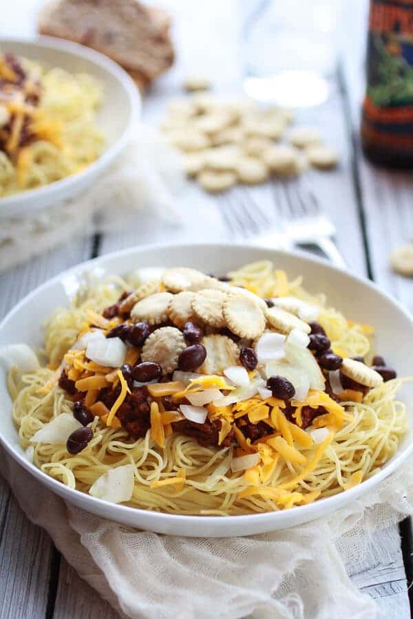 Healthier One-Pot Cincinnati Chicken Chili | halfbakedharvest.com