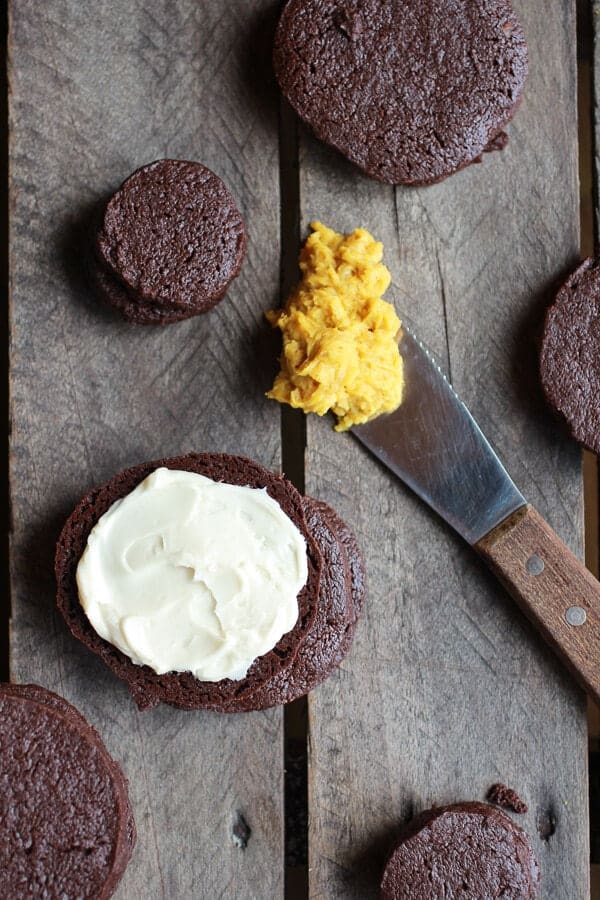 Double Stuffed Pumpkin Pie Oreos | halfbakedharvest.com