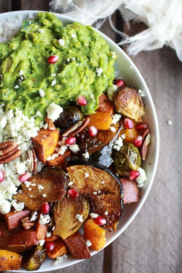 Roasted Harvest Veggie, Curried Avocado + Coconut Rice Bowls | halfbakedharvest.com