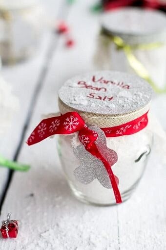 Homemade Holiday Gifts- Vanilla Bean Salt + Vanilla Bean Sugar | halfbakedharvest.com @hbharvest