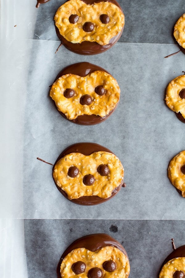(Idiot Proof) Salted Chocolate Covered Pretzel Nutella Turtle Cookies | halfbakedharvest.com