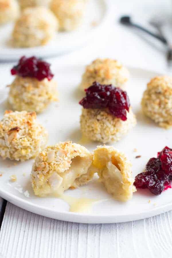 Coconut Crusted Brie Stuffed Quinoa Bites | halfbakedharvest.com