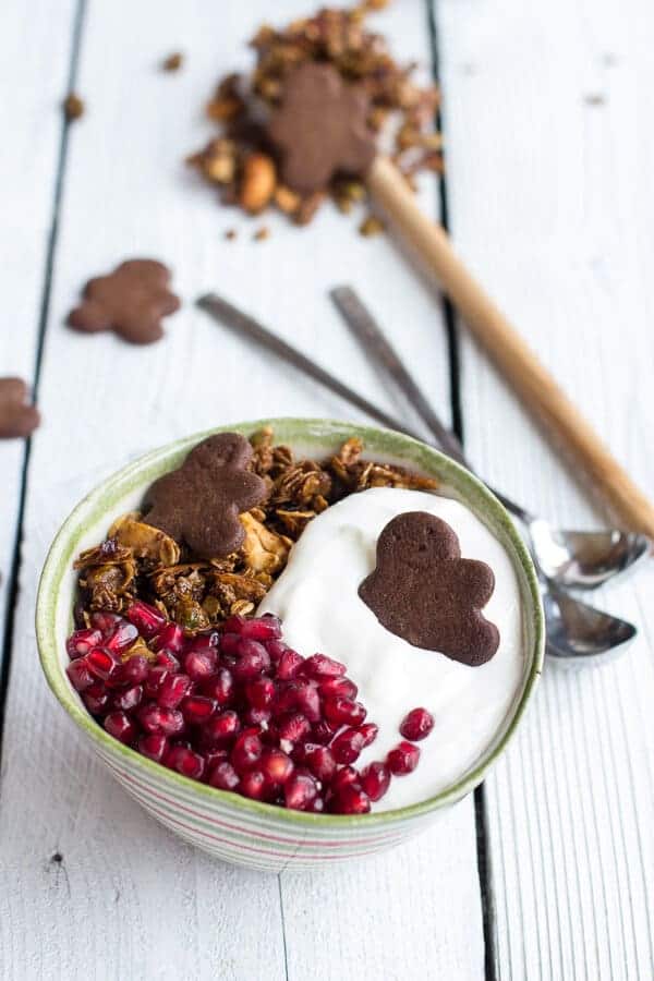 Gingerbread Boy Granola | halfbakedharvest.com