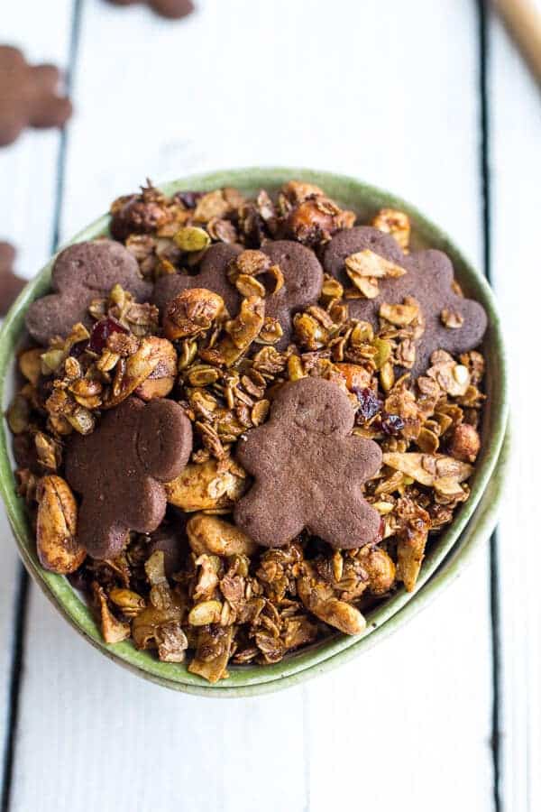 Gingerbread Boy Granola | halfbakedharvest.com