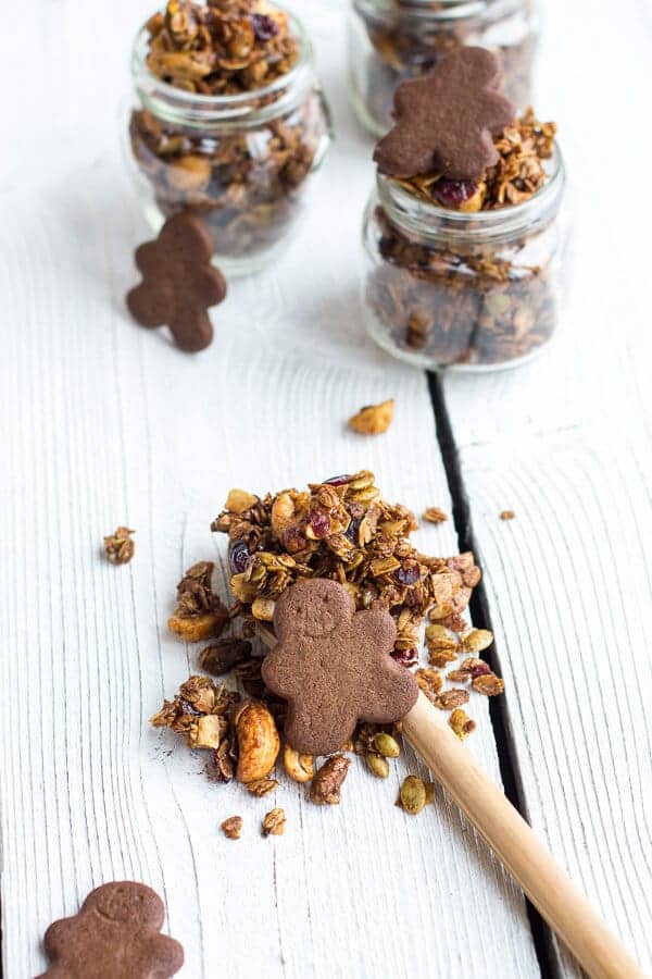Gingerbread Boy Granola | halfbakedharvest.com