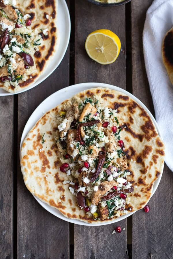 Middle Eastern Chicken and Couscous Wraps with Goat Cheese | halfbakedharvest.com