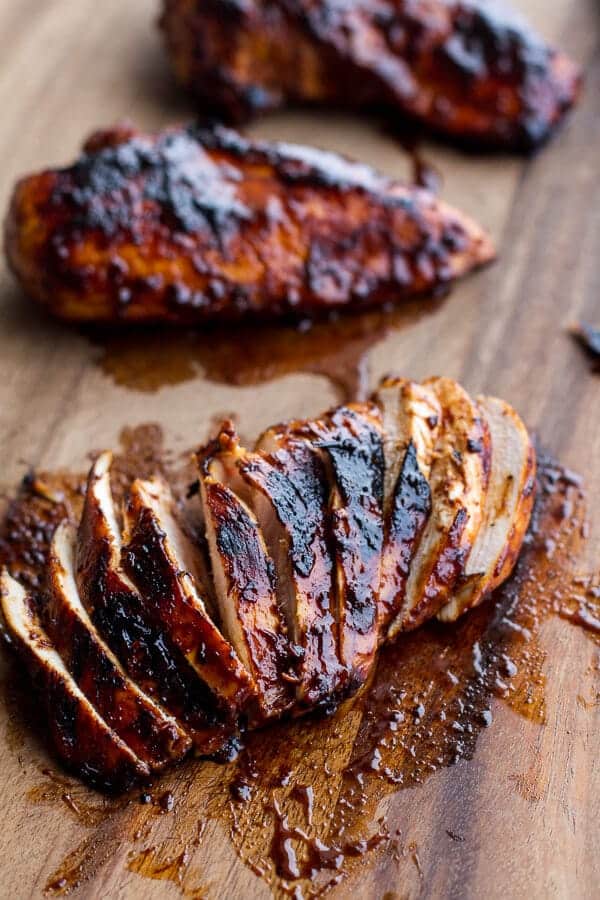 Black Rice Salad Bowls with Chipotle Orange Chicken, Cashews + Feta | halfbakedharvest.com