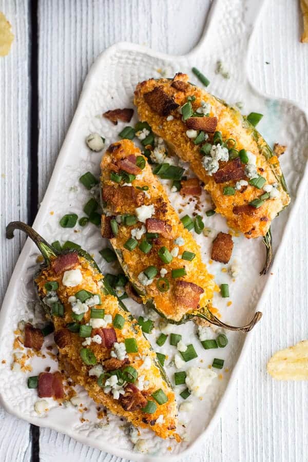 Buffalo Chicken Jalapeño Poppers | halfbakedharvest.com