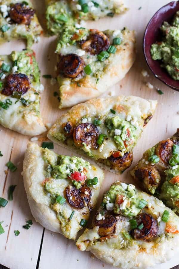 Chipotle Cajun Shrimp and Guacamole Pizza | halfbakedharvest.com