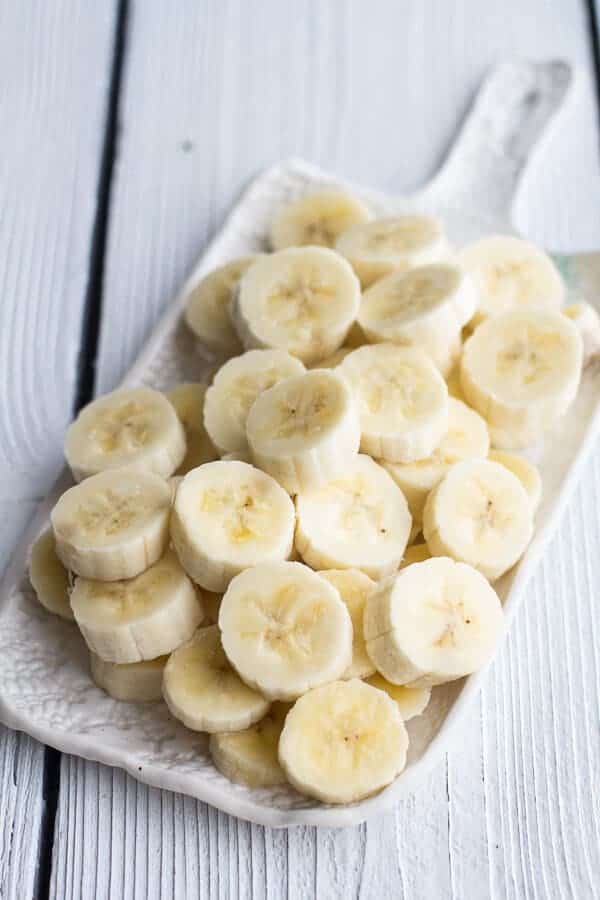 Dark Chocolate Avocado Mousse with Coconut Caramelized Bananas | halfbakedharvest.com