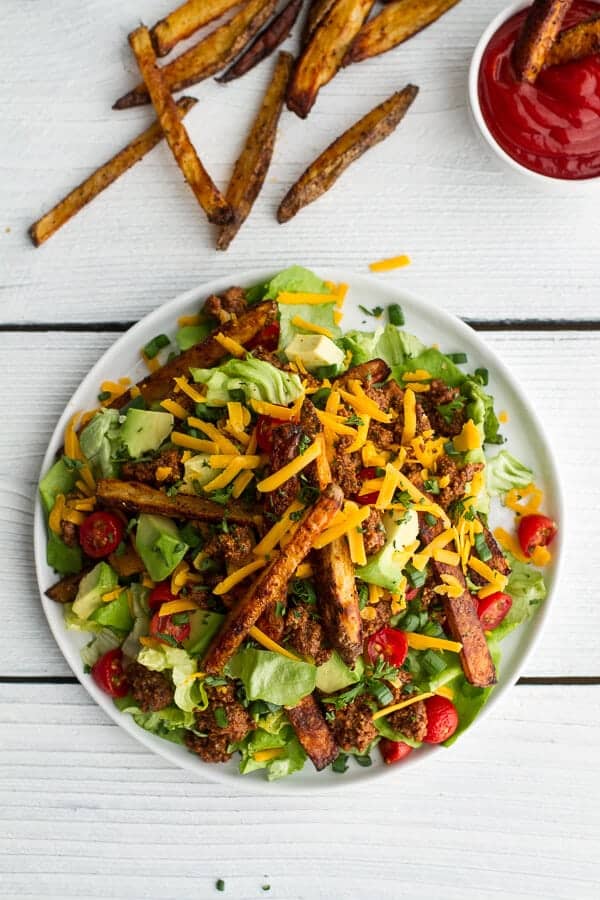 Loaded Cheeseburger Salad | halfbakedharvest.com