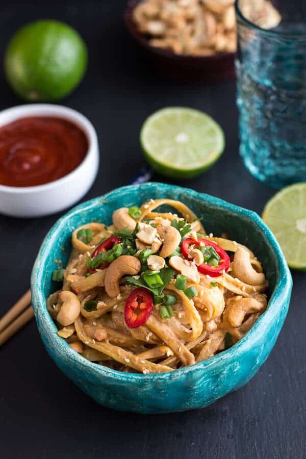 20 Minute Sriracha Lime and Creamy Cashew Fettuccine | halfbakedharvest.com
