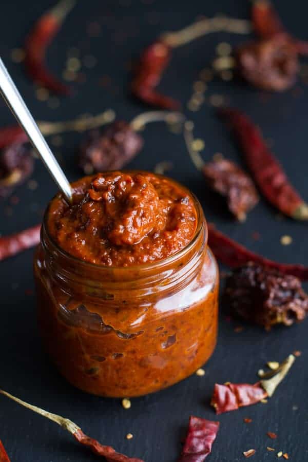 Homemade Harissa (Spicy Red Pepper Sauce) | halfbakedharvest.com