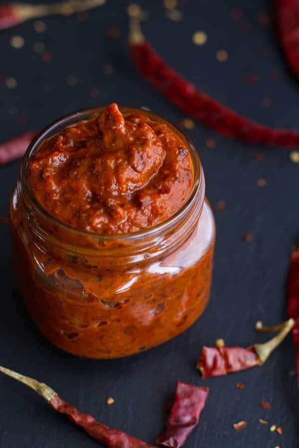 Homemade Harissa (Spicy Red Pepper Sauce) | halfbakedharvest.com