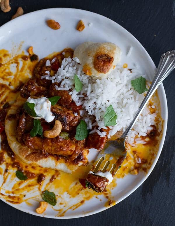 Saucy Indian Spiced Chicken with Naan | halfbakedharvest.com