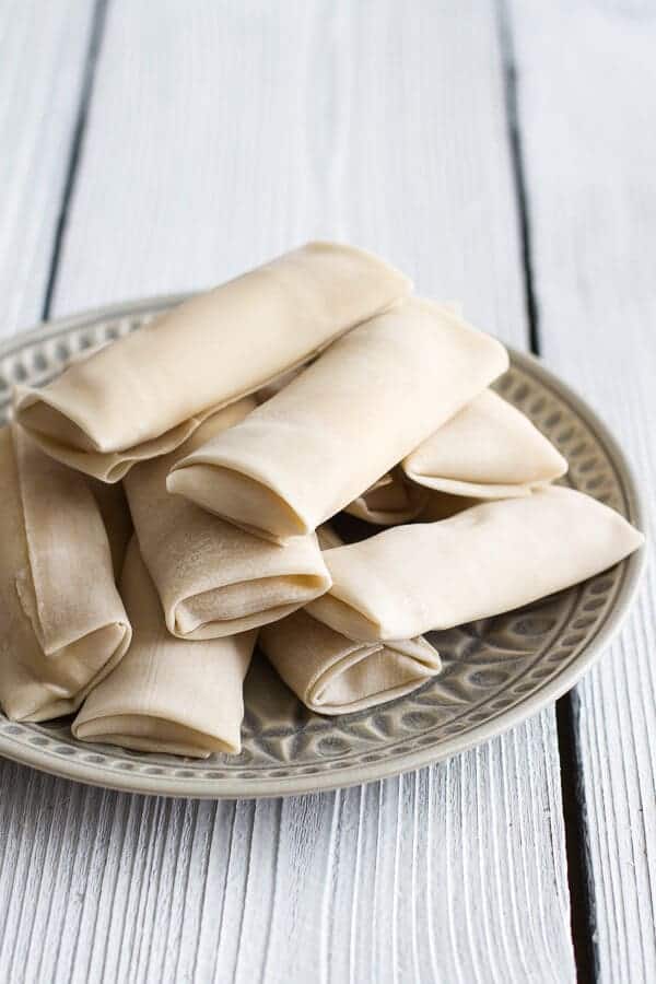 Sweet Banana Lumpia with Milk Chocolate Toasted Coconut Butter | halfbakedharvest.com