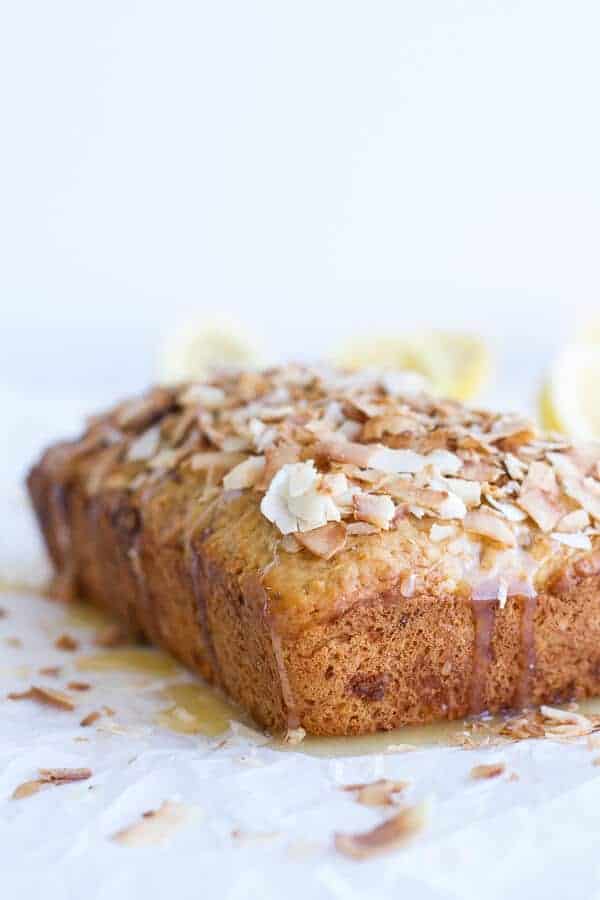 Toasted Coconut Lemon Bread with Salted Honey Butter | halfbakedharvest.com